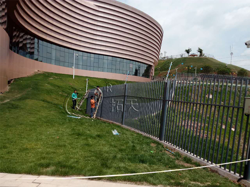 鐵藝圍墻安裝脈沖圍欄